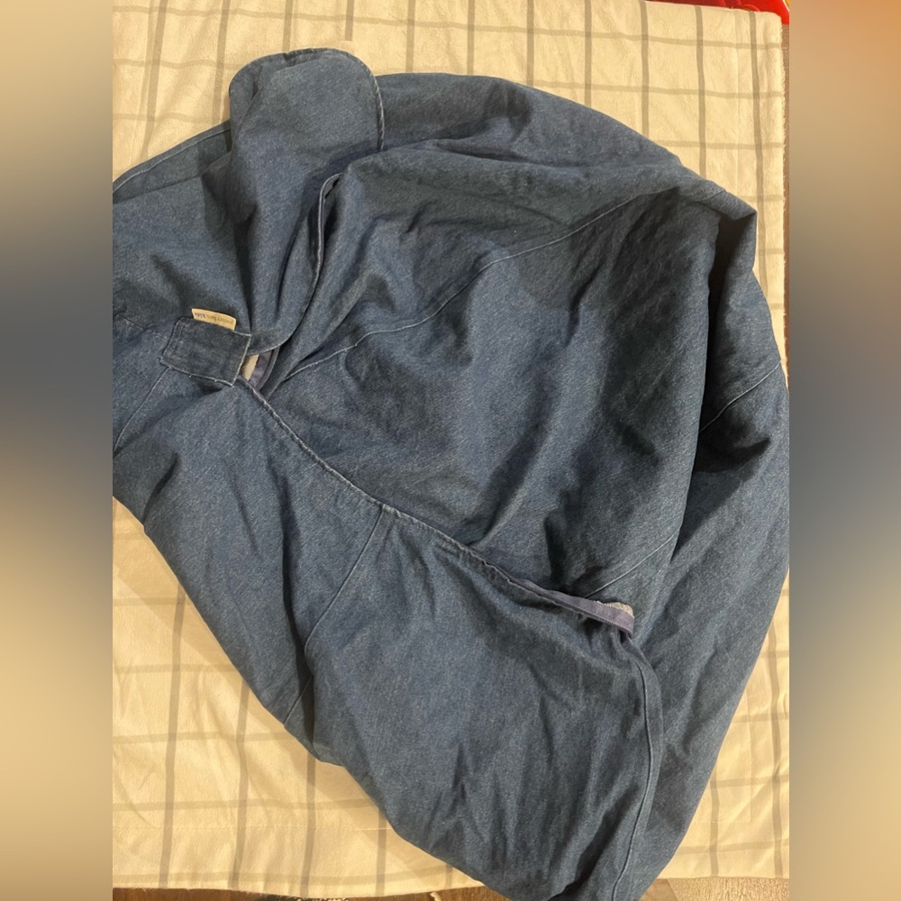 Pottery Barn kids anywhere denim bean bag